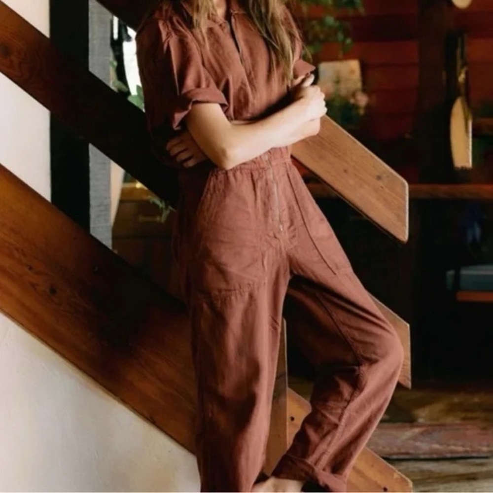 Imogene + Willie Terracotta Coveralls size S - Picture 1 of 11
